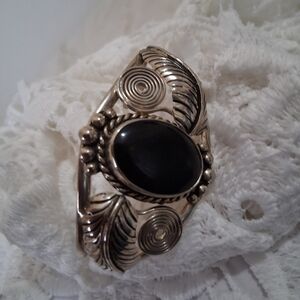 Elegant Black and Silver Women's Bracelet 925